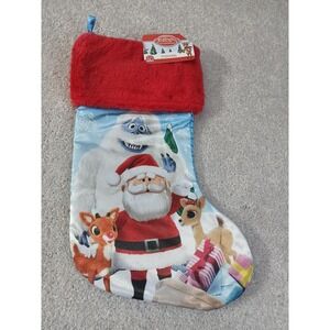 Rudolph the Red-Nosed Reindeer Christmas Stocking Bumble Clarice Santa NWT